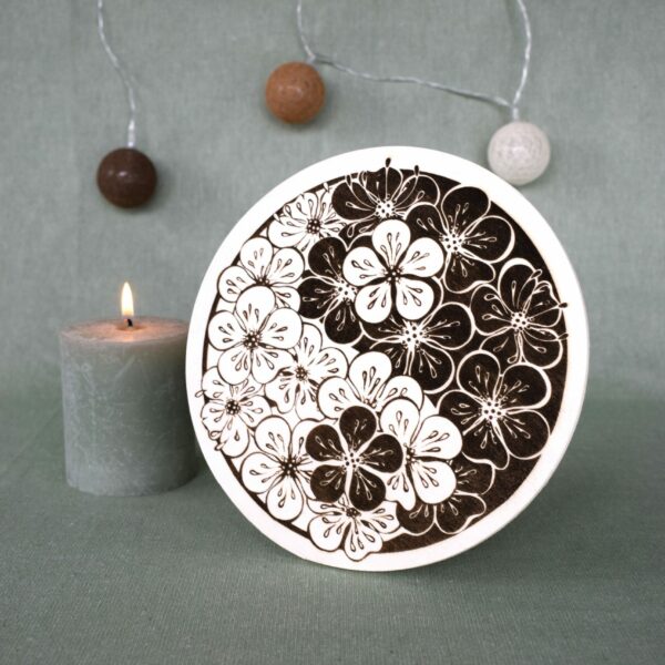 Sous-plat Yin Yang Floral